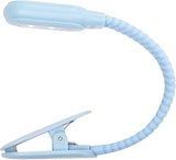 Oplaadbaar Leeslampje met Clip Blauw - Kikkerland - 0612615101333