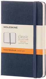 Notitieboek Moleskine pocket 90x140 ln hc sapp bl - Moleskine - 8051272893564