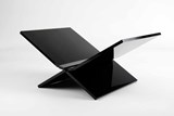 Boekenstandaard perspex middel design zwart -  - 8717953273840