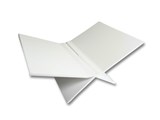 Boekenstandaard perspex middel design mat wit -  - 8717953273871