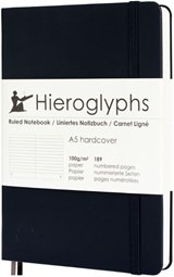 Hieroglyphs Notitieboek - A5 Gelinieerd - Zwart -  - 8720938497148