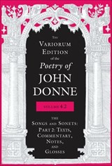 The Variorum Edition of the Poetry of John Donne, Volume 4.2 - John Donne - 9780253058393
