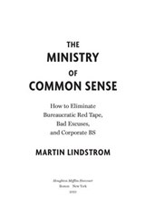 The Ministry Of Common Sense - Martin Lindstrom - 9780358275015