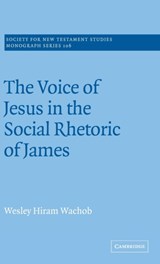 The Voice of Jesus in the Social Rhetoric of James - Wesley Hiram Wachob - 9780521660693