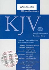 KJV Personal Concord Reference Bible, Black French Morocco Leather, Red-letter Text, KJ463:XR