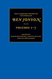 The Cambridge Edition of the Works of Ben Jonson 7 Volume Set
