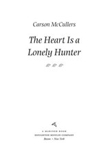 Heart Is A Lonely Hunter - Carson McCullers - 9780547346656