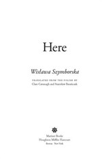 Here - Wislawa Szymborska - 9780547504643