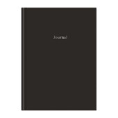 Black Hardcover Journal 7 X 10"