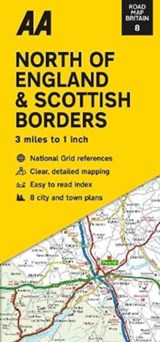 Road Map North of England & Scottish Borders -  - 9780749582876