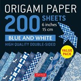Origami Paper 200 sheets Blue and White Patterns 6" (15 cm) -  - 9780804852371