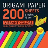 Origami Paper 200 sheets Vibrant Colors 6" (15 cm) -  - 9780804857789