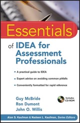 Essentials of IDEA for Assessment Professionals - Guy McBride ; Ron Dumont ; John O. Willis ; Alan S. Kaufman ; Nadeen L. Kaufman - 9781118041703