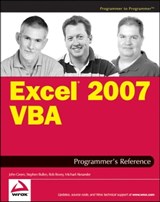 Excel 2007 VBA Programmer's Reference - John Green ; Stephen Bullen ; Rob Bovey ; Michael Alexander - 9781118169360