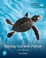 Starting Out with Python, Global Edition - Tony Gaddis - 9781292736037