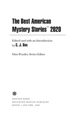 The Best American Mystery Stories 2020 - Otto Penzler ; C. J. Box - 9781328636126