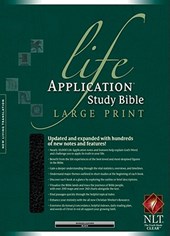 NLT Life Application Study Bible Large Print, Indexed