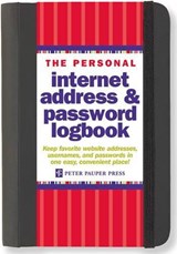 Logbook Internet address & Password Peter Pauper Black - Comello - 9781441303257