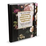 Logbook Internet address &amp; Password Large Peter Pauper Midnight Floral - Peter Pauper - 9781441336101