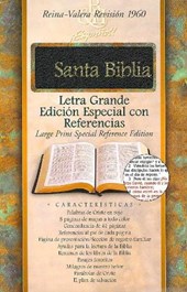 RVR 1960 Biblia Letra Grande Edicion Especial con Referencias, negro piel fabricada