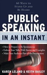 Public Speaking in an Instant - Karen Leland ; Keith Bailey - 9781601638076