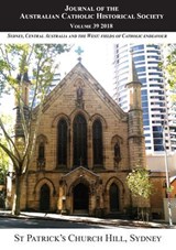 Journal of the Australian Catholic Historical Society. Volume 39 (2018) - ATF Press - 9781925872491