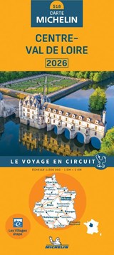 Michelin Wegenkaart 518 Centre-Val de Loire 2026 -  - 9782067269309