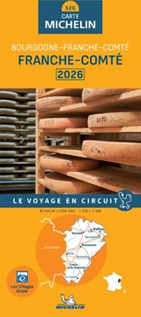 Michelin Wegenkaart 520 Franche-Comté 2026 -  - 9782067269323