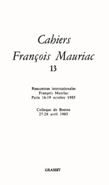 Cahiers numéro 13 (1986) - François Mauriac - 9782246788515