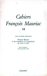 Cahiers numéro 18 - François Mauriac - 9782246788560