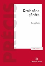 Droit pénal général 29ed - Bernard Bouloc - 9782247248162
