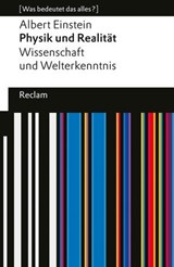 Physik und Realität. Wissenschaft und Welterkenntnis - Albert Einstein ; Fynn Ole Engler - 9783159625492