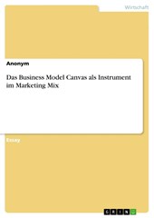 Das Business Model Canvas als Instrument im Marketing Mix