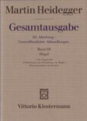Heidegger, M: GA 68 / Hegel
