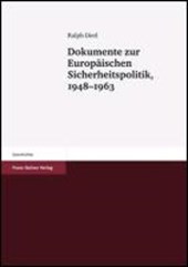 Dokumente zur Europäischen Sicherheitspolitik, 1948-1963