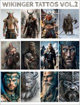 148 Wikinger Tattoo Vorlagen (Vikings Tattoos) - Volume 2 - Otmar Trierweiler - 9783565539673