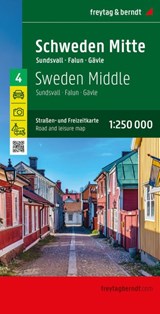 Sweden Middle Road and Leisure Map -  - 9783707922851
