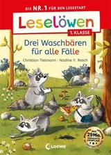 Leselöwen 1. Klasse - Drei Waschbären für alle Fälle - Christian Tielmann - 9783732028016