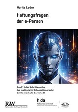 Haftungsfragen der e-Person - Moritz Leder - 9783800598649