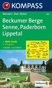 Kompass WK843 Beckumer Berge, Senne, Paderborn, Lippetal