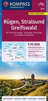 KOMPASS Fahrradkarte Rügen, Stralsund, Greifswald 1:70.000, FK 3319 -  - 9783990446683