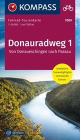 Kompass FTK7009 Fietskaart Donauradweg 1 -  - 9783991216209