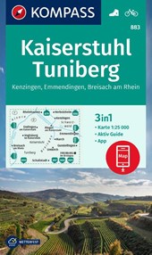 KOMPASS Wanderkarte 883 Kaiserstuhl, Tuniberg, Kenzingen, Emmendingen, Breisach am Rhein 1:25.000