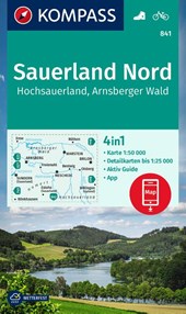 KOMPASS Wanderkarte 841 Sauerland Nord, Hochsauerland, Arnsberger Wald 1:50.000