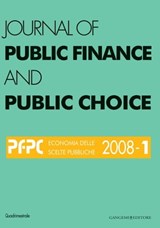 Journal of public Finance and Public Choice n.1/2008 - AA. VV. - 9788849210040