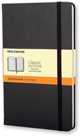 Notitieboek Moleskine large 130x210mm ln hc zwart - Moleskine - 9788883701122