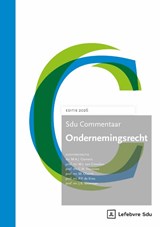 Sdu Commentaar Ondernemingsrecht - Prof.Mr. J.B. Wezeman ; Mr. M.A.J. Cremers ; Prof.Mr. M.J. van Ginneken ; Prof.Mr. P.P. de Vries ; Prof.Mr. M. Olaerts ; Prof.Mr. C.M. Harmsen - 9789012411332