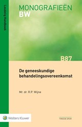 De geneeskundige behandelingsovereenkomst - R.P. Wijne - 9789013164411