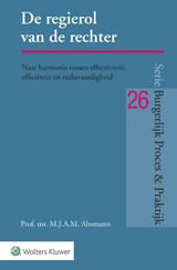 De regierol van de rechter - M.J.A.M. Ahsmann - 9789013176384