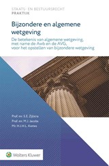 Bijzondere en algemene wetgeving - S.E. Zijlstra - 9789013176896
